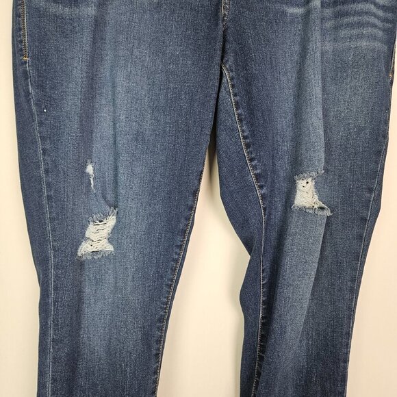 Lularoe Magic Waist Distressed Stretch Denim Skinny Jean 38 (18/19W) - Picture 2 of 7
